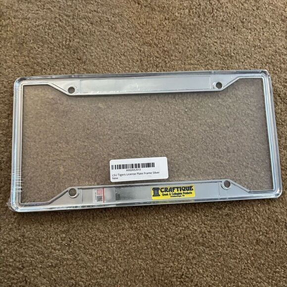 Louisiana State University LSU Tigers License Plate Frame *New* - Picture 3 of 4